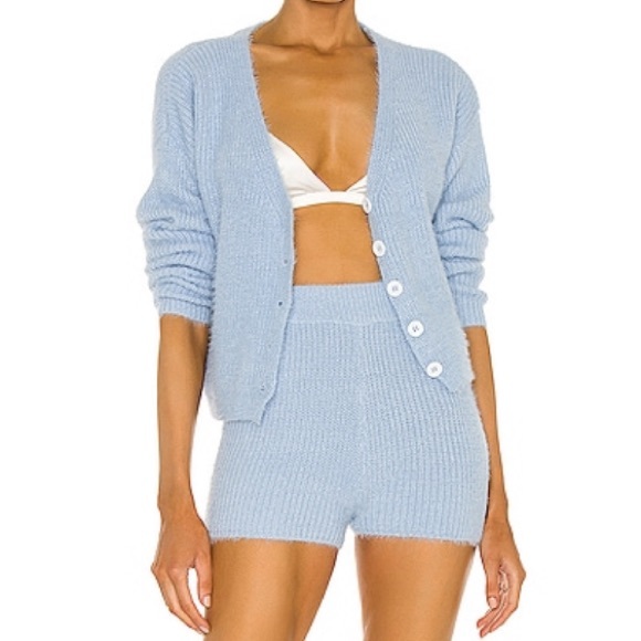 LAST CHANCE! LOVERS + FRIENDS Revolve Marissa Short Light Blue NWT L shorts only - Picture 2 of 4